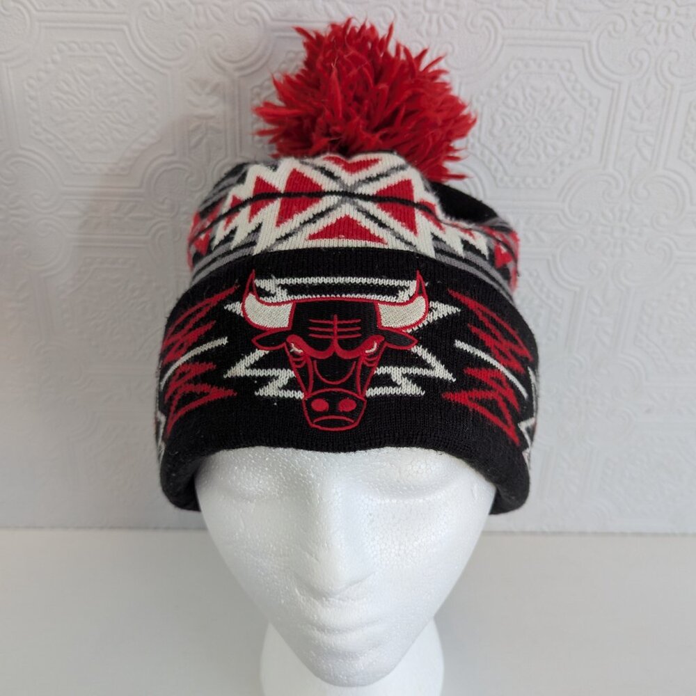Mitchell & Ness Chicago Bulls NBA Basketball Pom Beanie hat